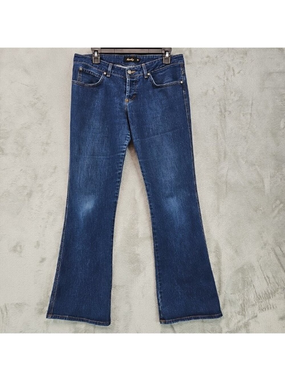 Hurley Stretch Camaro Bootcut Jeans Womens 9 Blue Med Wash Low Rise USA Y2K